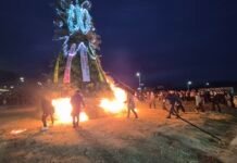 광영동 정월대보름 달집태우기 행사 성료…주민 300여 명, 액운 태우고 건강·행복 기원