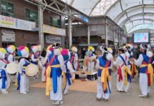 광양오일시장, 정월대보름 맞아 풍물놀이로 안녕과 번영 기원