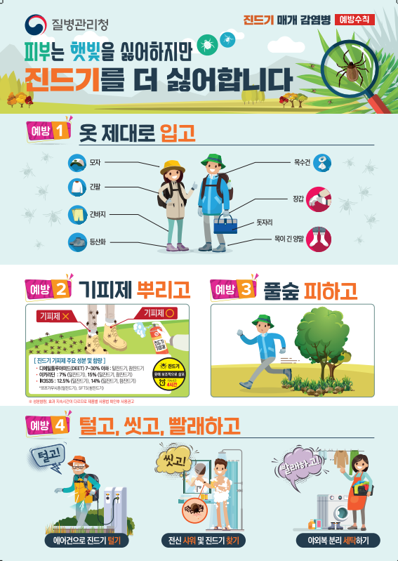 진드기 감염병 주의